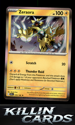 Zeraora 078/182 Pokemon Rare SV10: Destined Rivals Card NM