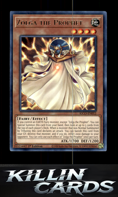 1st Edition Zolga the Prophet KICO-EN012 YuGiOh Rare King's Court Card NM