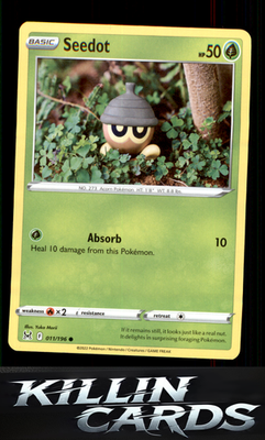 Seedot 011/196 Pokemon Common SWSH11: Lost Origin Card NM