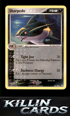 Sharpedo 38/108 Pokemon Uncommon Power Keepers Card NM