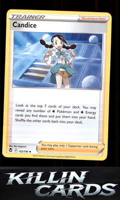 Candice 152/195 Pokemon Uncommon SWSH12: Silver Tempest Card NM