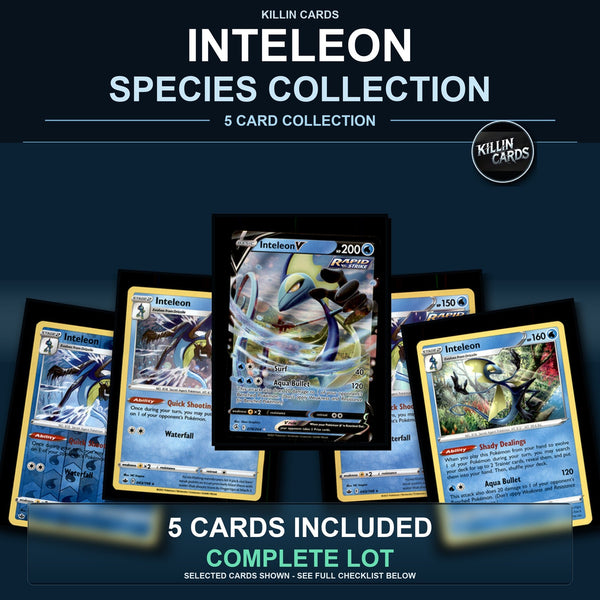 Pokemon TCG Inteleon Species Collection 5 Different Cards