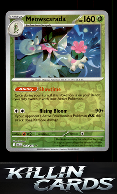 Reverse Holofoil Meowscarada 018/159 Pokemon Rare SV09: Journey Together Card NM