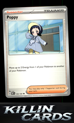 Poppy 193/197 Pokemon Uncommon SV03: Obsidian Flames Card NM