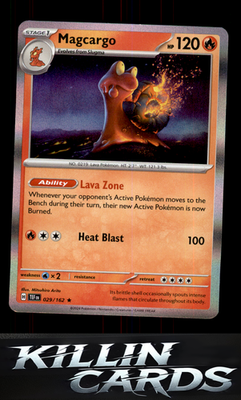 Magcargo 029/162 Pokemon Rare SV05: Temporal Forces Card NM