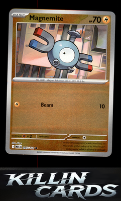 Reverse Holofoil Magnemite 045/132 Pokemon Common ME01: Mega Evolution Card NM