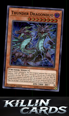 1st Edition Thunder Dragonduo SOFU-EN022 YuGiOh Super Rare Soul Fusion Card NM