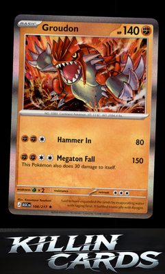 Groudon 108/217 Pokemon Rare ME: Ascended Heroes Card NM