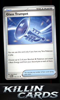 Glass Trumpet 110/131 Pokemon Uncommon SV: Prismatic Evolutions Card NM