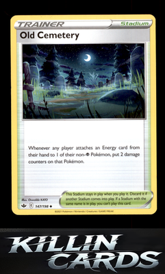 Old Cemetery 147/198 Pokemon Uncommon SWSH06: Chilling Reign Card NM