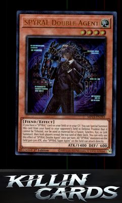 1st Edition SPYRAL Double Agent MP23-EN283 YuGiOh Ultra Rare 25th Anniversary Ti