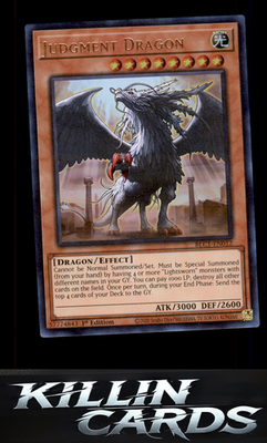 1st Edition Judgment Dragon BLC1-EN012 YuGiOh Ultra Rare Battles of Legend: Chap