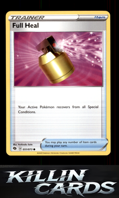 Full Heal 51/73 Pokemon Common Champion's Path Card NM