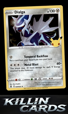 Dialga 020/025 Pokemon Holo Rare Celebrations Card NM