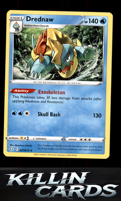 Drednaw 027/072 Pokemon Rare Shining Fates Card NM