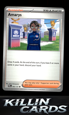 Amarys - 093/131 093/131 Pokemon Common SV: Prismatic Evolutions Card NM