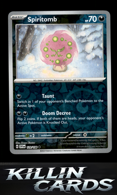 Reverse Holofoil Spiritomb 129/198 Pokemon Uncommon SV01: Scarlet & Violet Base