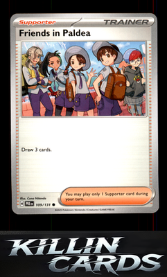Friends in Paldea - 109/131 109/131 Pokemon Common SV: Prismatic Evolutions Card