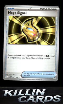 Mega Signal - 121/132 121/132 Pokemon Uncommon ME01: Mega Evolution Card NM