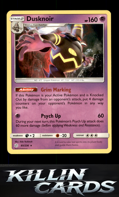 Dusknoir 85/236 Pokemon Holo Rare SM - Cosmic Eclipse Card LP