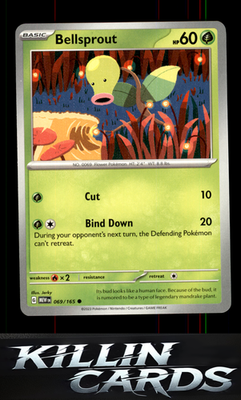 Bellsprout 069/165 Pokemon Common SV: Scarlet & Violet 151 Card NM