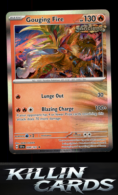 Gouging Fire 038/191 Pokemon Rare SV08: Surging Sparks Card NM