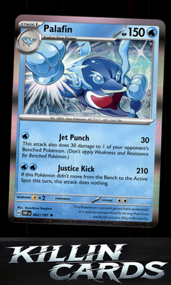 Palafin 062/197 Pokemon Rare SV03: Obsidian Flames Card NM