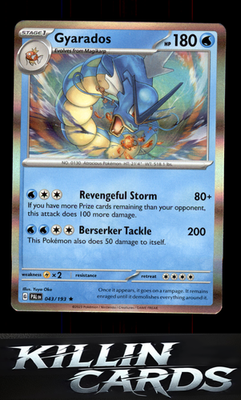 Gyarados 043/193 Pokemon Rare SV02: Paldea Evolved Card NM