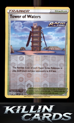 Tower of Waters 138/163 Pokemon Uncommon SWSH05: Battle Styles Card NM