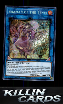 1st Edition Shaman of the Tenyi MP20-EN122 YuGiOh Prismatic Secret Rare 2020 Tin