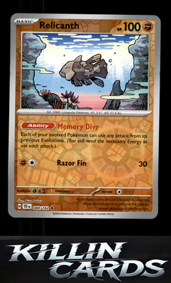 Reverse Holofoil Relicanth - 084/162 084/162 Pokemon Rare SV05: Temporal Forces