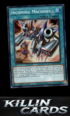 1st Edition Incoming Machine! ROTA-EN050 YuGiOh Super Rare Rage of the Abyss Car