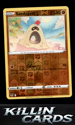 Reverse Holofoil Sandygast 099/195 Pokemon Common SWSH12: Silver Tempest Card NM