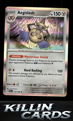 Aegislash - 134/182 134/182 Pokemon Rare SV04: Paradox Rift Card NM