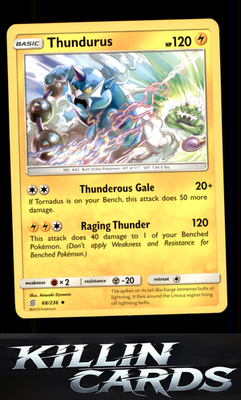 Thundurus 68/236 Pokemon Uncommon SM - Unified Minds Card NM