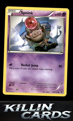 Spoink 30/124 Pokemon Common XY - Fates Collide Card LP