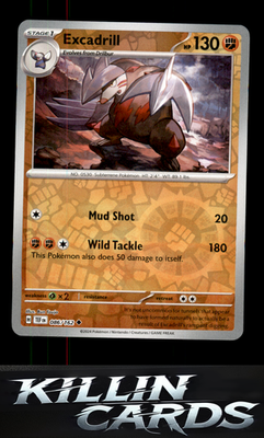 Reverse Holofoil Excadrill - 086/162 086/162 Pokemon Uncommon SV05: Temporal For
