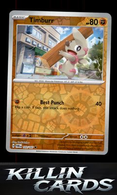 Reverse Holofoil Timburr - 103/167 103/167 Pokemon Common SV06: Twilight Masquer