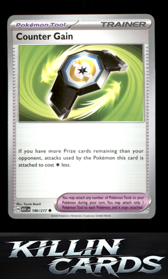 Counter Gain - 186/217 186/217 Pokemon Common ME: Ascended Heroes Card NM