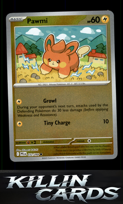 Reverse Holofoil Pawmi 032/094 Pokemon Common ME02: Phantasmal Flames Card NM