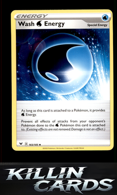 Wash Water Energy 165/185 Pokemon Uncommon SWSH04: Vivid Voltage Card NM
