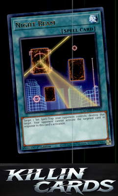 1st Edition Night Beam MAGO-EN147 YuGiOh Rare Maximum Gold Card NM