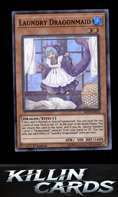 1st Edition Laundry Dragonmaid MYFI-EN016 YuGiOh Super Rare Mystic Fighters Card