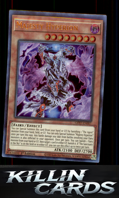 1st Edition Majesty Hyperion GFP2-EN007 YuGiOh Ultra Rare Ghosts From the Past: