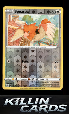 Reverse Holofoil Spearow 111/163 Pokemon Common SWSH05: Battle Styles Card NM
