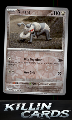 Reverse Holofoil Durant 070/086 Pokemon Uncommon SV: White Flare Card NM