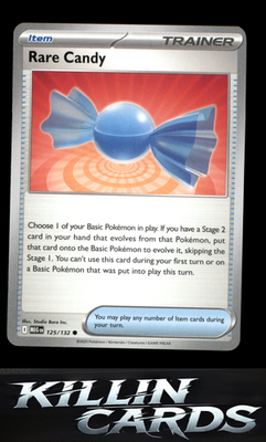 Rare Candy - 125/132 125/132 Pokemon Common ME01: Mega Evolution Card NM