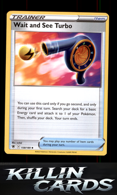 Wait and See Turbo 158/189 Pokemon Uncommon SWSH10: Astral Radiance Card NM