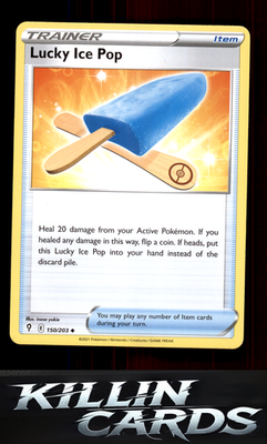 Lucky Ice Pop 150/203 Pokemon Uncommon SWSH07: Evolving Skies Card NM