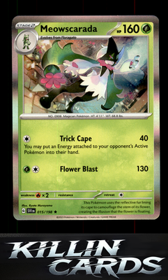 Meowscarada - 015/198 015/198 Pokemon Rare SV01: Scarlet & Violet Base Set Card